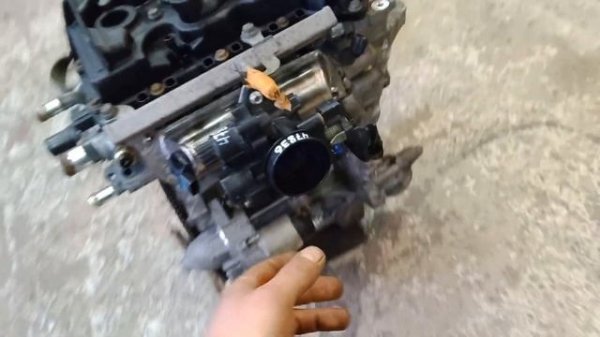 Двигатель 1KR-FE для снегохода с самодельным впуском.