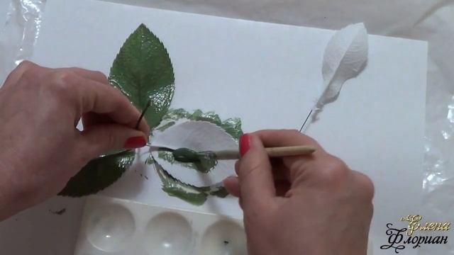 Реалистичная роза из фоамирана на стебле, без молдов. смотреть онлайн