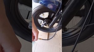 Электроскутер. sk 8. Установка переднего колеса и бараб?