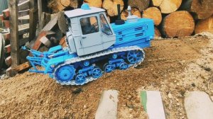 Трактор т-150 на гусеницах. Финальный выезд масштаб 1  10п