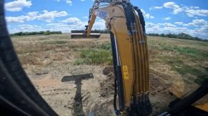 Работа планировочным ковшом.  Мини экскаватор XCMG EX55U