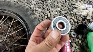 Замена подшипников заднего колеса мотоцикла Shineray Adventu
