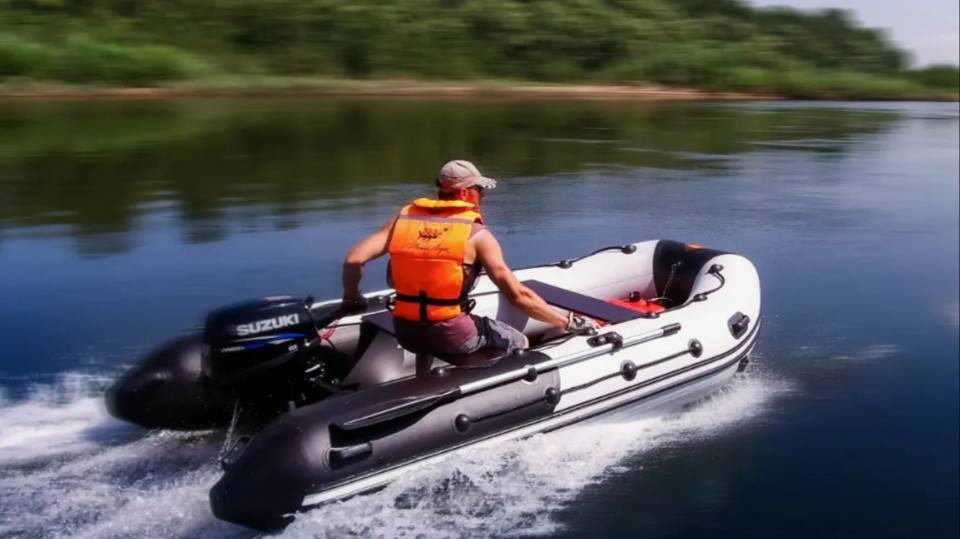 Обкатка лодочного мотора.