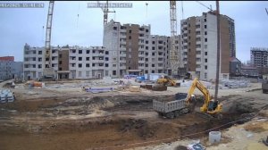 работа башенных кранов кб 405 и кб 403 | operation of кб 405 and кб 40