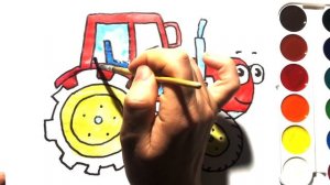 Что ты делал Красный Трактор? Как нарисовать Трактор с