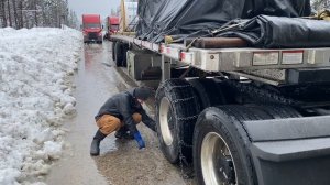 Как надеть цепи противоскольжения на колёса? Показыва