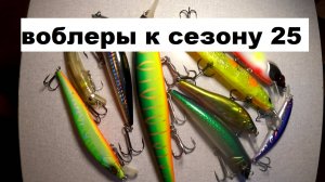 Мои новые воблеры к сезону 25