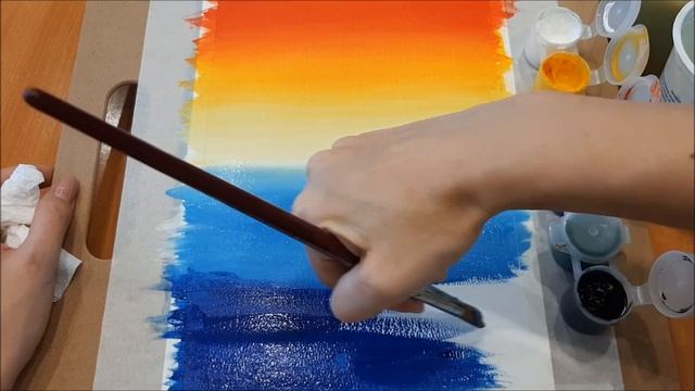 Закат на море