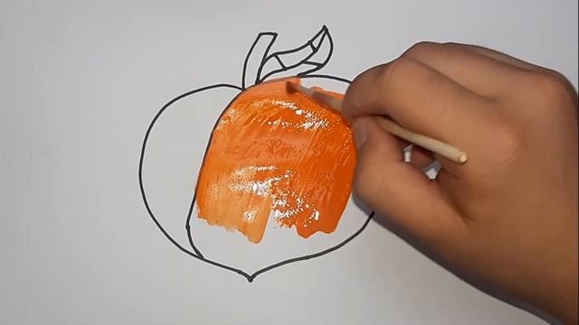 Bolalar uchun Shaftoli rasm chizish/нарисуйте/Персик/Draw a Picture of a Peach смотреть онлайн