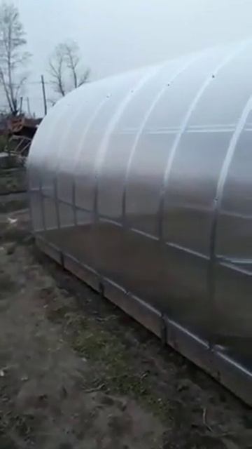 Теплица Восточная из V-образного профиля в собранном в смотреть онлайн