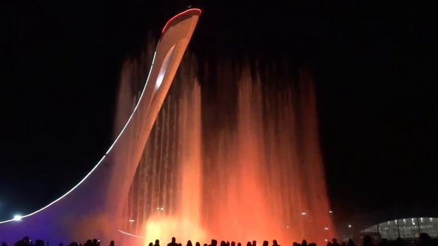 Олимпийский парк. Поющие фонтаны. Сочи.