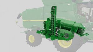 Как устроен зерновой комбайн. John Deere