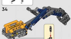 LEGO Technic Экскаватор 42147, инструкция по сборке