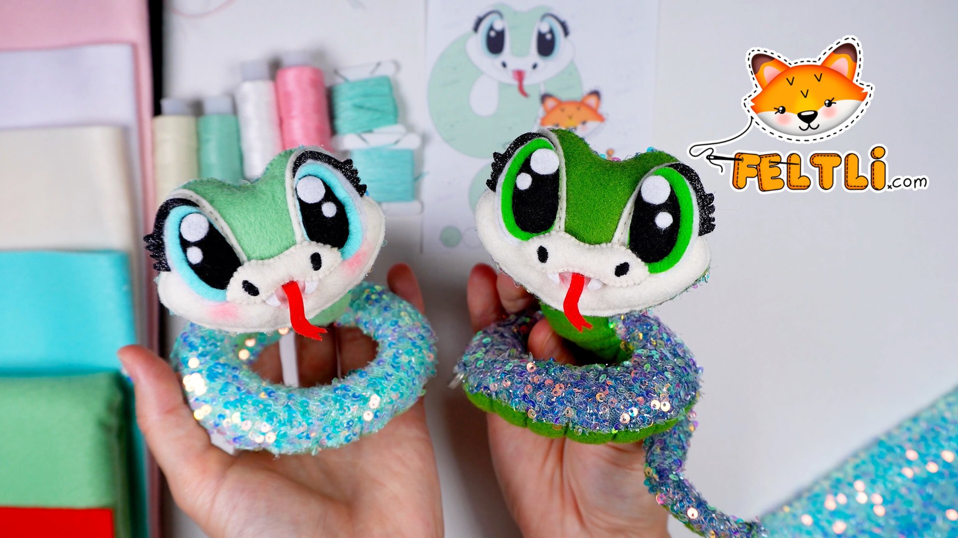 Мастер-класс Змея из фетра / Символ 2037 года своими руками / Как сделать змею своими руками? смотреть онлайн