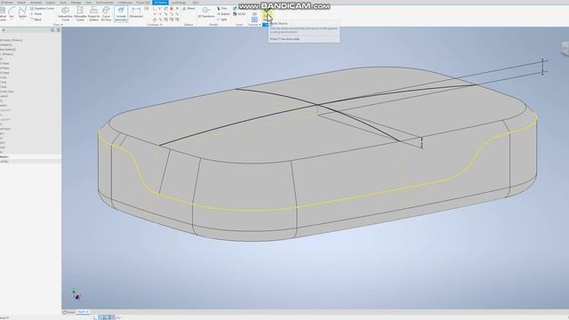 Корпус с криволинейными поверхностями в Autodesk Inventor смотреть онлайн