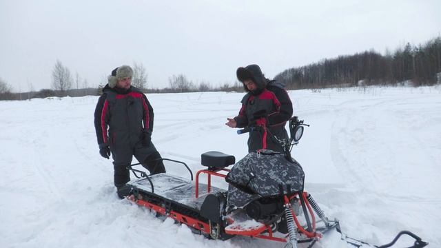 Мотобуксировщик СИГМА-4 (Ижтехмаш) на длинной гусенице смотреть онлайн