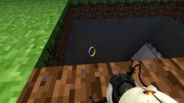 Minecraft Portal 2 Скелет  приколы в майнкрафт !
