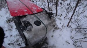 Мотобуксировщик ОМИЧ в деле.В поисках таёжного озера!