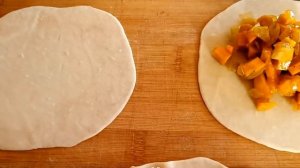 МАНТЫ из ТЫКВЫ с Луком на сковороде -  ВКУСНОТИЩА