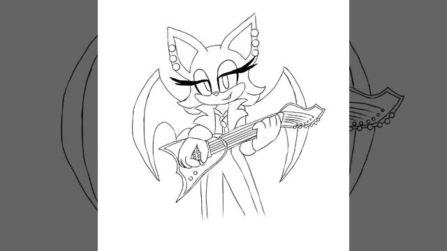 Sonic Forces Rockstar Rouge/Рисую Рок звезду Руж/ SpeedpaintX смотреть онлайн