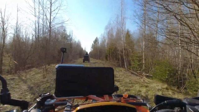 Квадроцикл CF MOTO 500 2 а. Первый выезд. ЗАВАЛИЛО Трассу. смотреть онлайн
