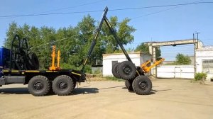 Лесовозный тягач Урал NEXT с самозатягом