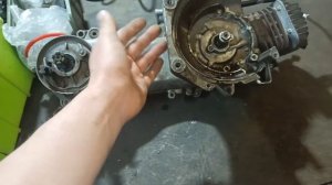 Нашел трещину в картере Honda dio AF 35 ZX