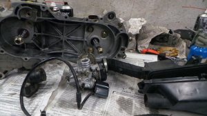 Установка карбюратора PZ19 на двигатель 139QMB, серия 0: Зач