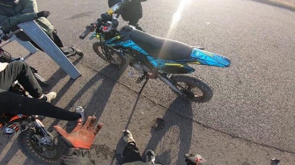 СЛОМАЛСЯ ПИТБАЙК НА ЗАДНЕМ КОЛЕСЕ | ОБЗОР REGULMOTO SEVEN 125 | ?