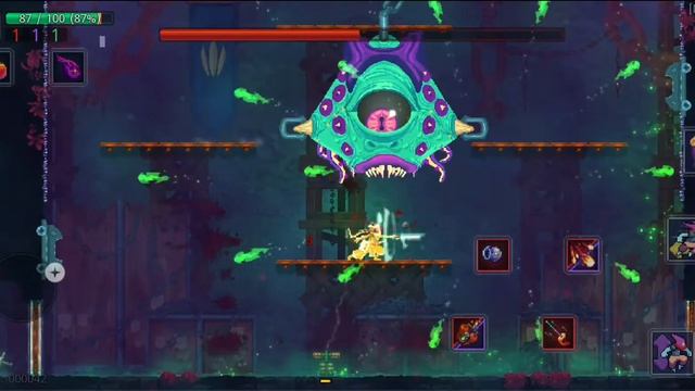 Гайд по всем боссам Dead Cells #1: Боссы 1 локации (Привратник, Конъюктивиус и Матка Клещей)