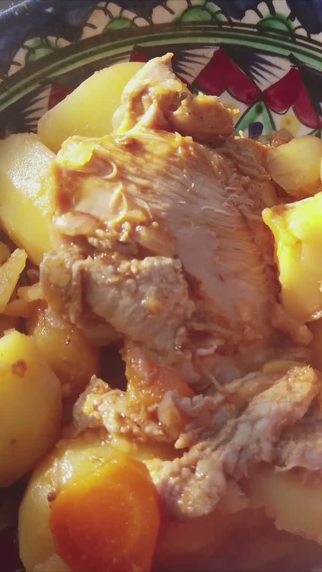 Товук ковурма или жаркое из курицы в казане на костре. #казан #курица #рецепт #еда #ковурма #жаркое