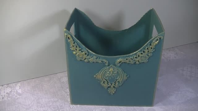 DIY .Превращаем картонную коробку в стильную корзину. смотреть онлайн