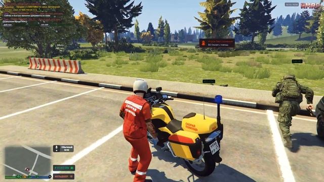 ПЕРВЫЕ МОТО МЕДИКИ на GTA 5 RMRP - Арбат