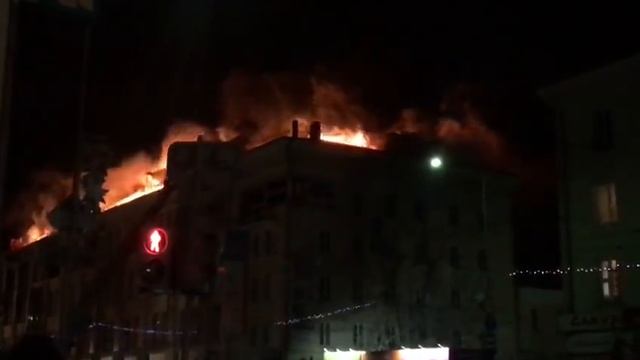 Тушение пожара в Ангарске. ТРК Центр смотреть онлайн