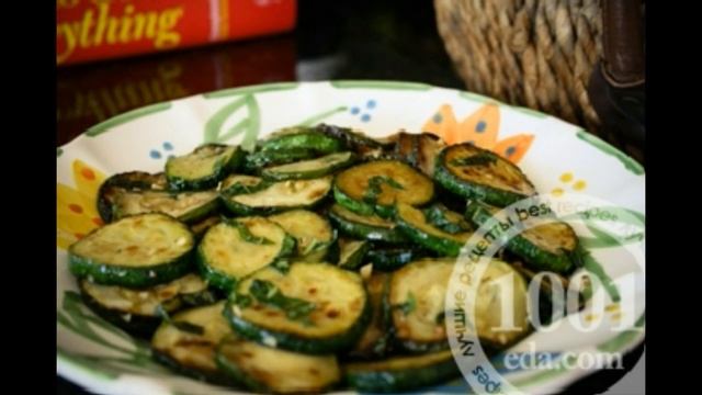 Жареные кабачки с чесноком на зиму