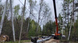 Установка вышки связи высотой 40 метров