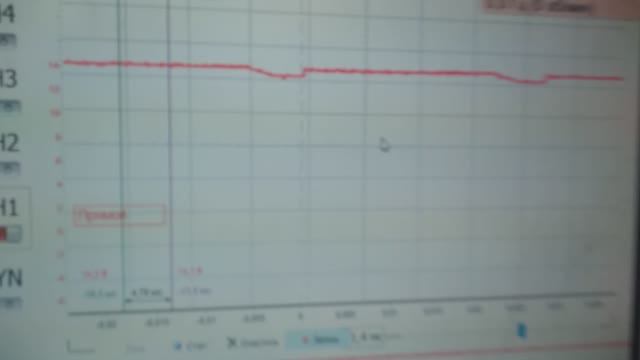 Слабая искра , слабый ток на катушки. Проверка питания катушки осциллографом. смотреть онлайн