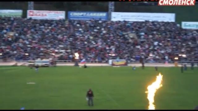 Шоу каскадеров Fire Angels Motors на стадионе 