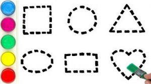 Учимся и рисуем. Рисование фигур для детей, Изучаем 2D фигуры