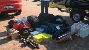 Внедорожник вещей в катере ALUMA Storm 577. Поместится или нет? (aluma-boats.ru)