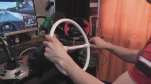 Самодельный игровой руль 900 градусов для гонок и автосимуляторов из строительных и сантех деталей