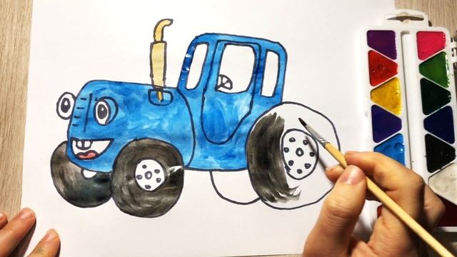 Пісенька про трактор. Drawing Tractor. Pop-up. Kids Tractor.  Tractorvideo. Си?