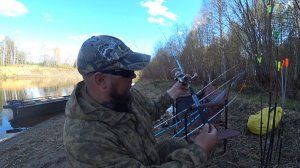 ШЕСТЬ ЗАКИДУШЕК В КУСТАХ, А В ДРУГ!? ПРОБНЫЙ ВЫЕЗД ПО БЕЛОЙ РЫБЕ \ ТУШЁНАЯ КАРТОШКА НА КОСТРЕ!