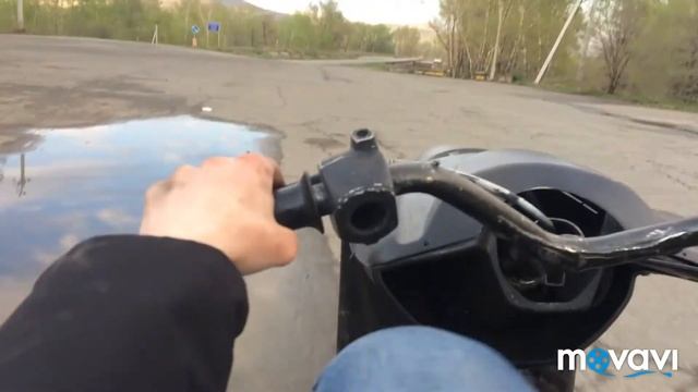 Вилли от первого лица на Yamaha Jog NZ