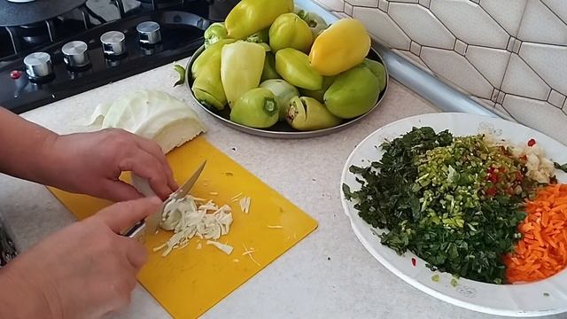 İçi Doldurulmuş Bibər Turşusu👍 Маринованный сладкий перец 👍
