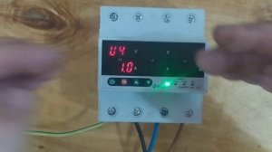 Настройка реле пере напрежения 3 фаз TP1-100A ESS