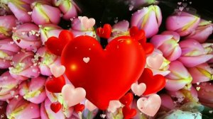 красивый футаж # цветы# сердце # для вашего монтажа и да