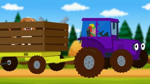 🚜Синий Трактор Везёт Животных 🐮| Едет Трактор - Муль? смотреть онлайн
