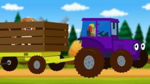 🚜Синий Трактор Везёт Животных 🐮| Едет Трактор - Муль?