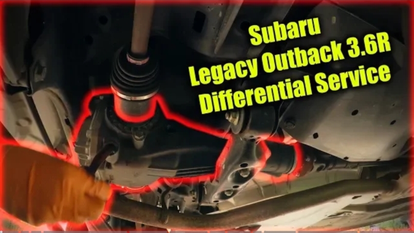 Обслуживание дифференциала Subaru Legacy Outback 3.6R. смотреть онлайн